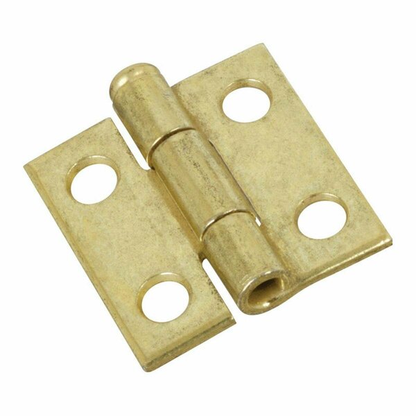 Homecare Products 1 in. Steel Brass Door Removable Pin Hinges - Brass - 1in. HO3305012